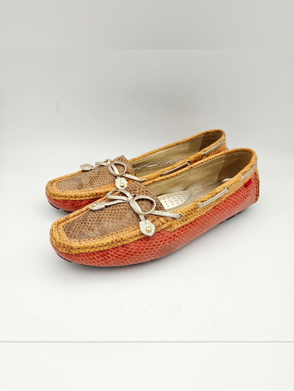 Marc Joseph New York Coral Snake Print Cypress Hill Driving Loafer Size 9